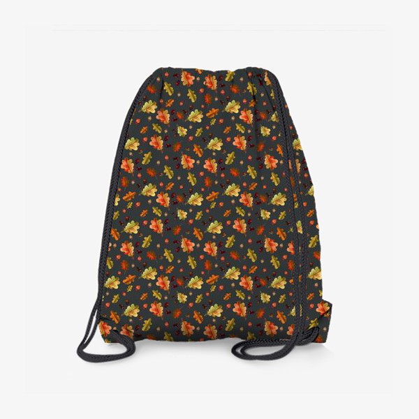 Рюкзак «Желуди и дубовые листья. Осенний принт»