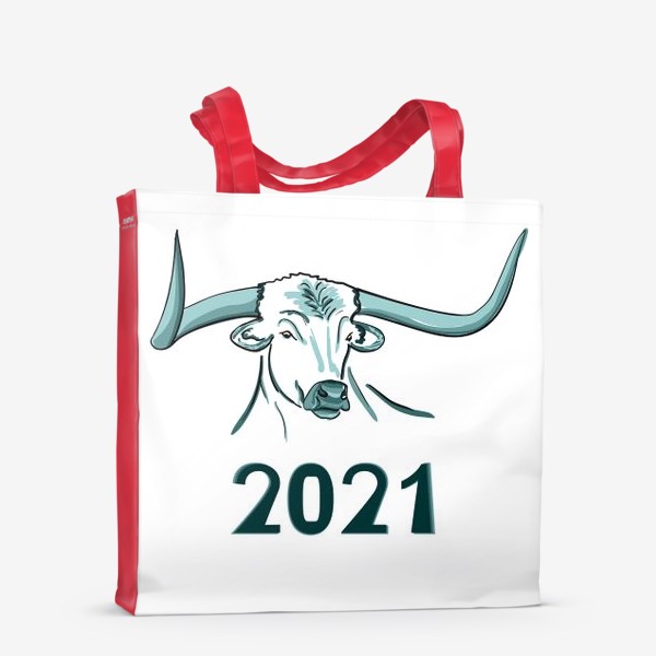 Сумка-шоппер «Бык символ нового 2021 года»