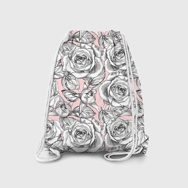 Рюкзак «Танец серых роз»