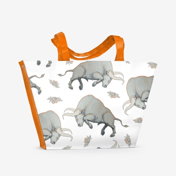 Пляжная сумка «Bulls pattern»