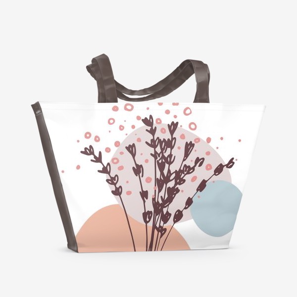 Пляжная сумка «Цветы абстракция»