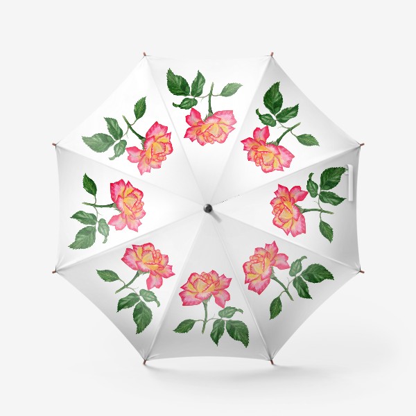 Зонт «Розовая роза»
