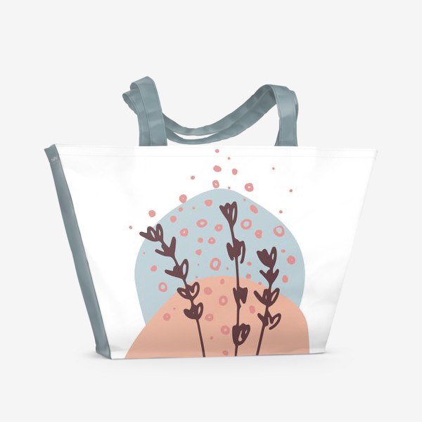 Пляжная сумка «Цветы абстракция 2»