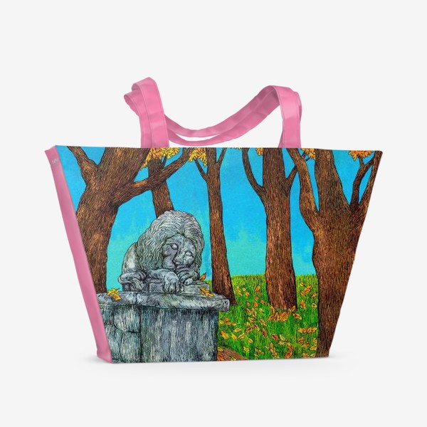 Пляжная сумка «Осень в парке»