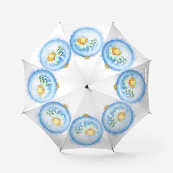 Зонт «Стеклянный елочный шар»