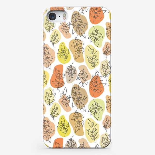Чехол iPhone «Разноцветные листья. Осень.»