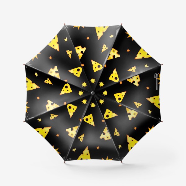 Зонт «Звездный сыр (черный)»