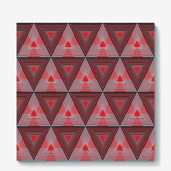 Холст «Геометрический узор из треугольников»
