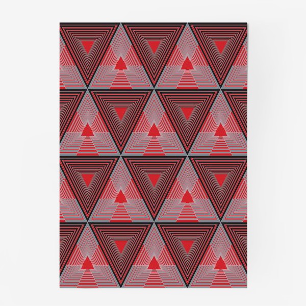 Постер «Геометрический узор из треугольников»