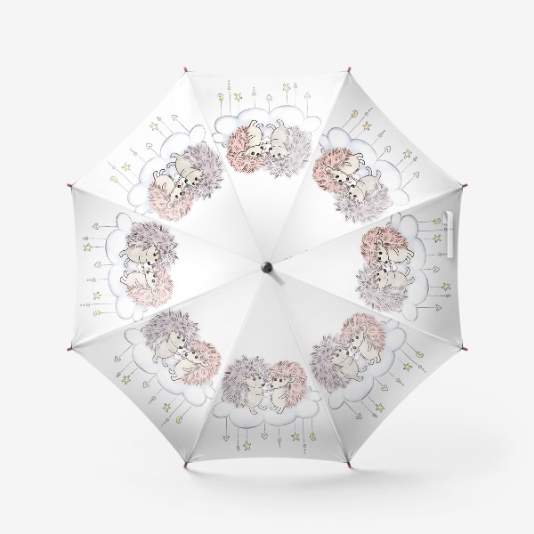 Зонт «Влюбленные ежики»