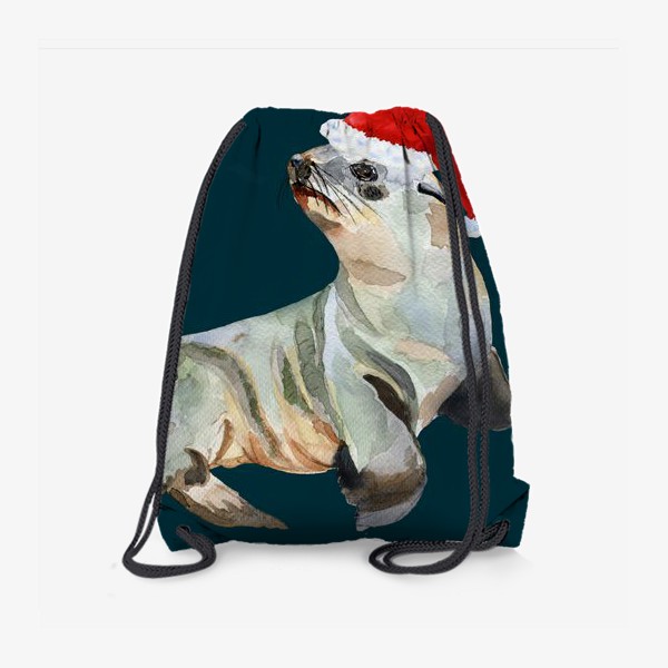 Рюкзак «Новогодний морской котик»