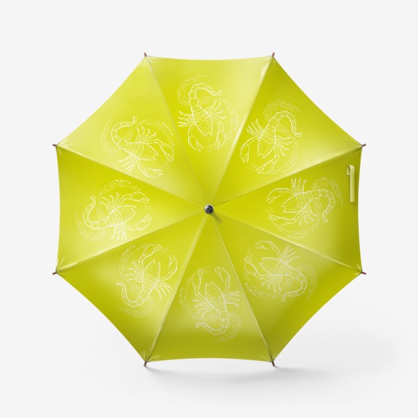 Зонт «Скорпион. Желтый фон.»
