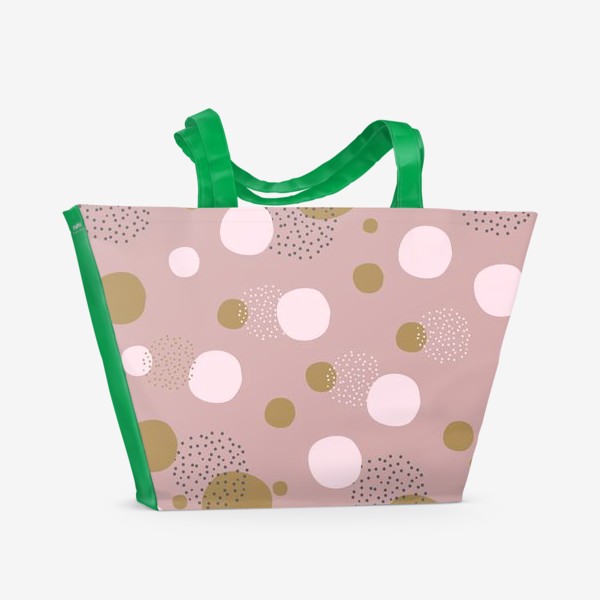 Пляжная сумка «Абстракция на розовом»