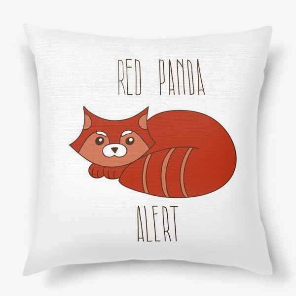 Подушка «Red panda alert»