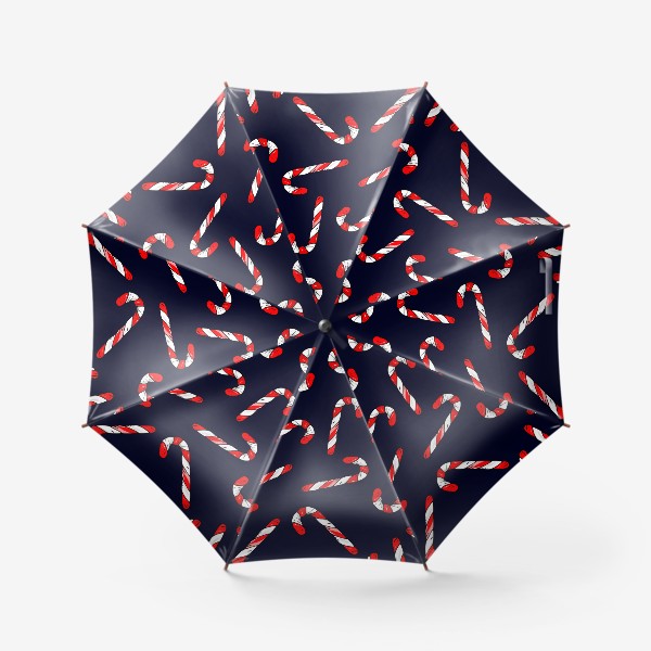 Зонт «сладкая трость. рождественский конфеты»