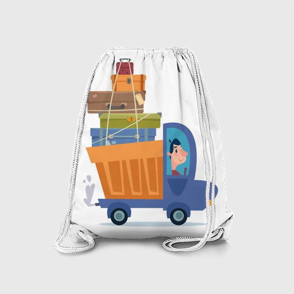 Рюкзак «грузовик с чемоданами путешественника»