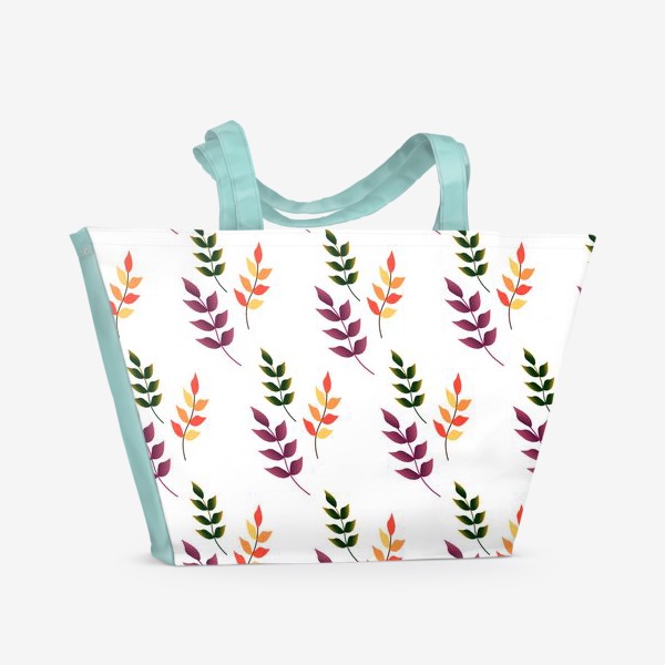 Пляжная сумка «Ветки с листьями»