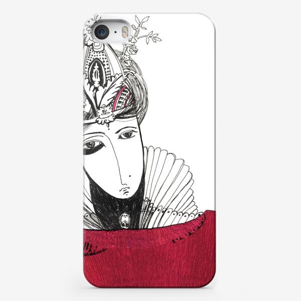 Чехол iPhone «Принцесса в красном»