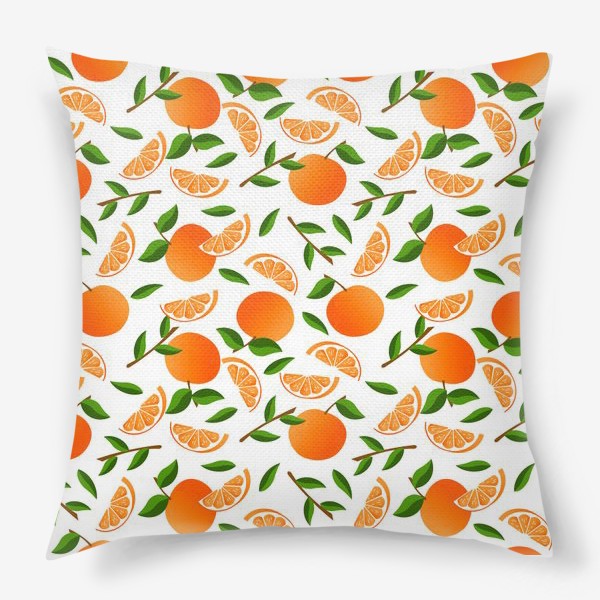 Подушка «апельсины или мандарины»