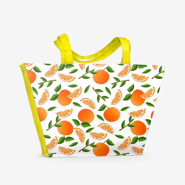 Пляжная сумка &laquo;апельсины или мандарины&raquo;