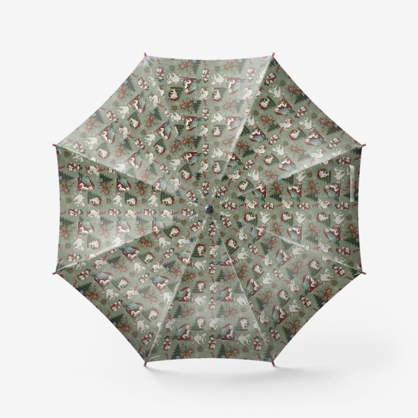 Зонт «Новый год и Рождество гномы»