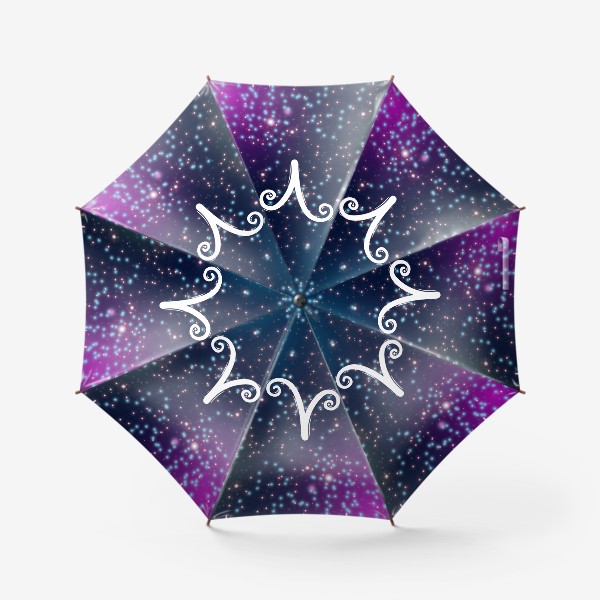 Зонт «ОВЕН. Космические знаки зодиака.»