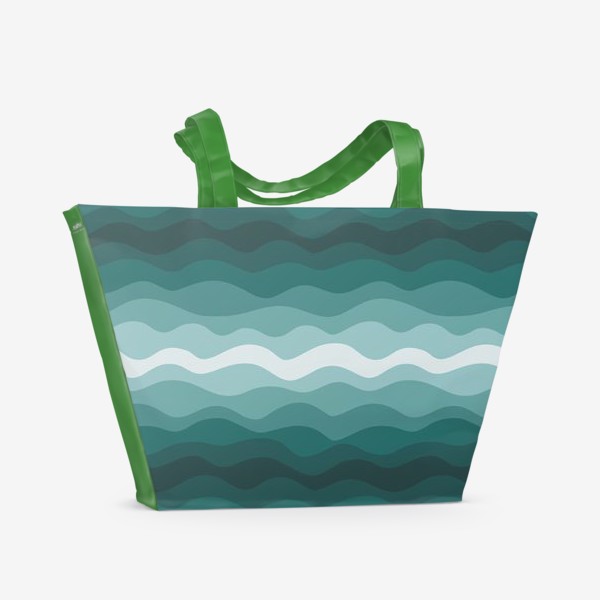 Пляжная сумка «море, волны»