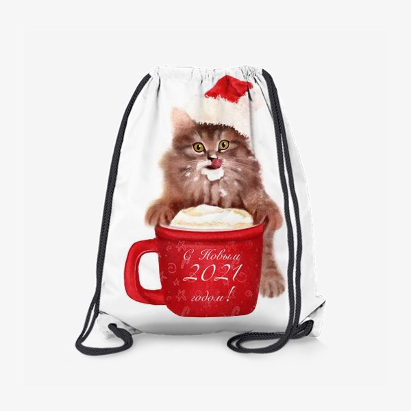 Рюкзак «Новогодний котёнок »