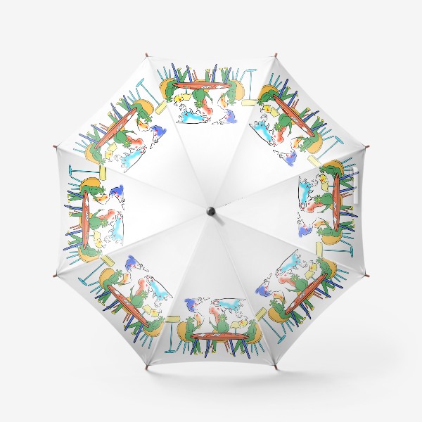 Зонт «Коронавирус планирует захватить мир»