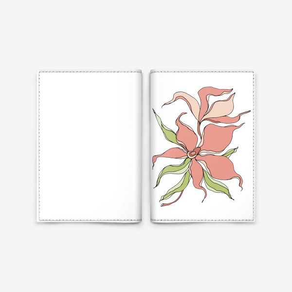 Обложка для паспорта «Красивый цветок. Подарок»