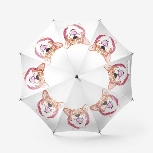 Зонт «Счастливый корги»