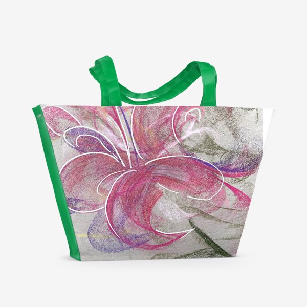 Пляжная сумка «Цветок с Бали»