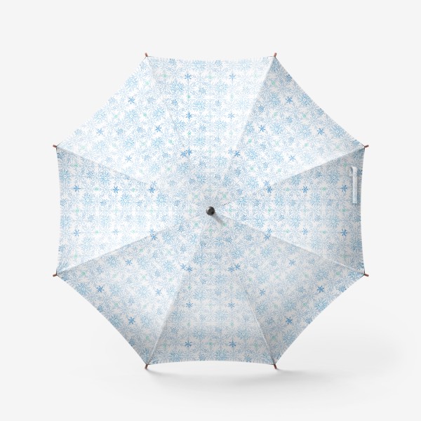 Зонт «Голубые снежинки»