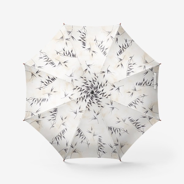 Зонт «Колоски графичный паттерн»