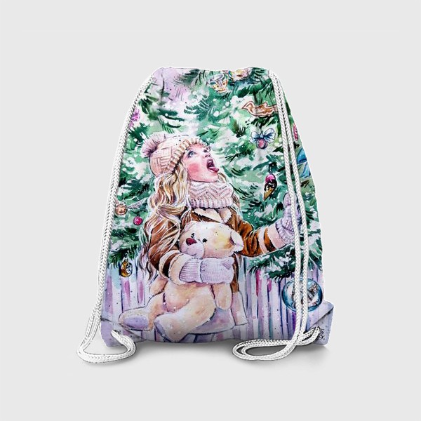 Рюкзак «девочка со снежинками»