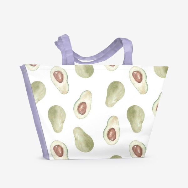 Пляжная сумка «Авокадо паттерн»
