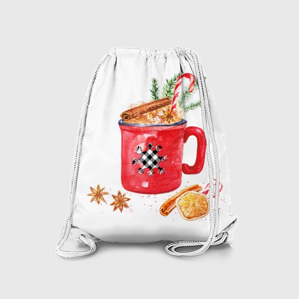 Рюкзак «Рождественская кружка горячего шоколада»