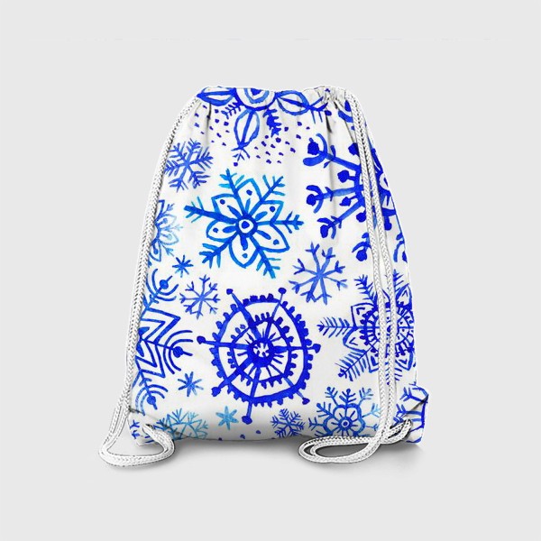 Рюкзак «Снежинки гжель»
