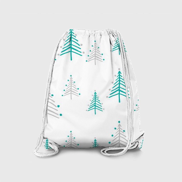 Рюкзак «Новогодний паттерн, минималистичные ёлочки»
