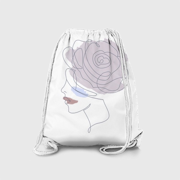 Рюкзак «Девушка роза 2. Непрерывная линия»