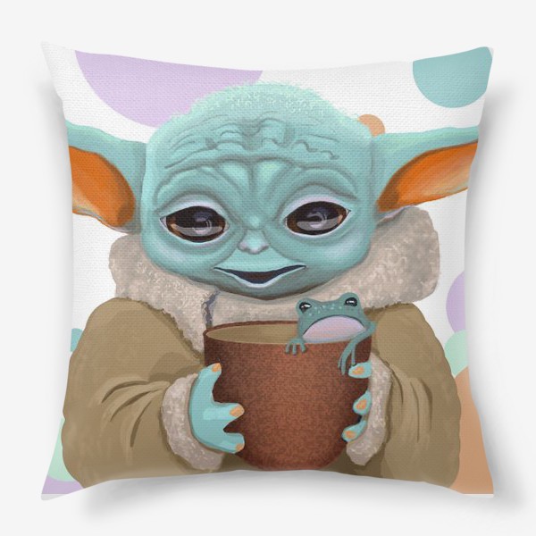 Подушка «Baby Yoda/ Бэби Йода.»