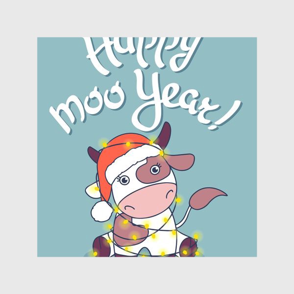 Шторы «happy moo year»