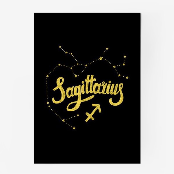 Постер «Стрелец. Знак зодиака Sagittarius.»