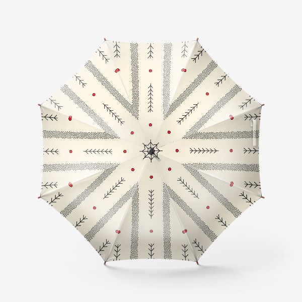 Зонт «Ветки в скандинавском стиле»