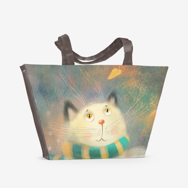 Пляжная сумка «Котик.»