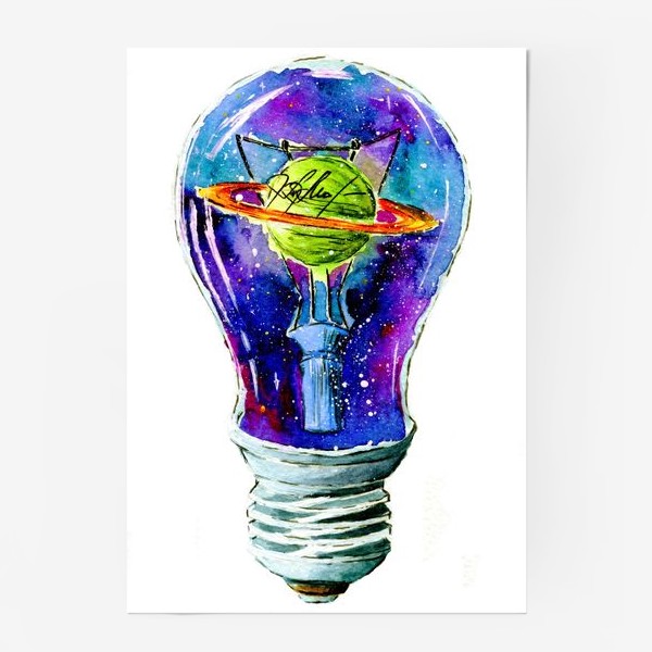 Постер «Космос в лампочке»