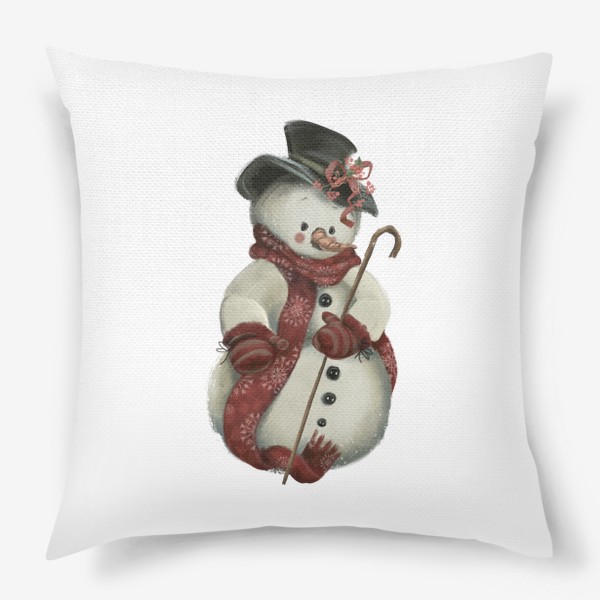 Подушка «Новый год и Рождество, Снеговик»