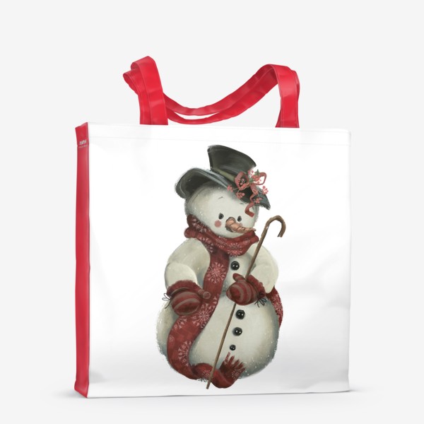 Сумка-шоппер «Новый год и Рождество, Снеговик»