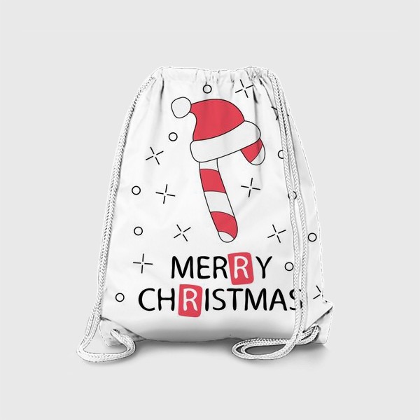 Рюкзак «Merry Christmas - Новогодний леденец в шапке»