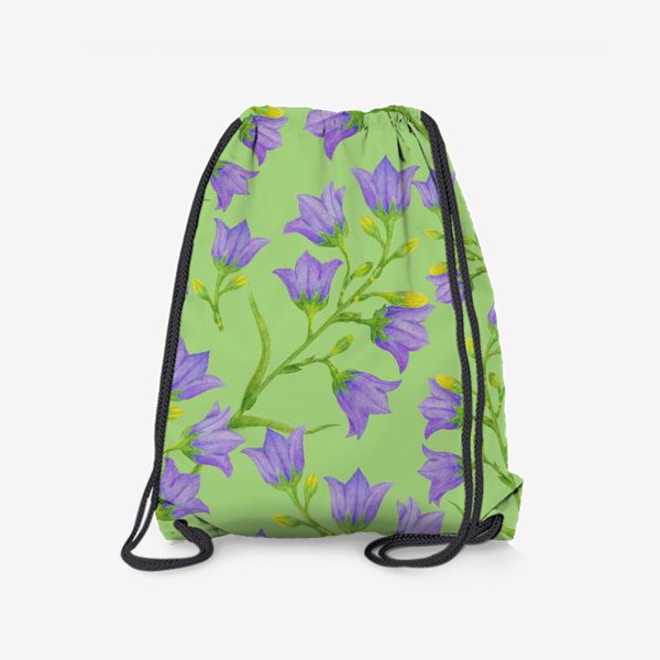 Рюкзак «Колокольчики на зеленом фоне»